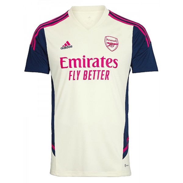 Arsenal maglia da allenamento pre-partita divisa da calcio maglia da calcio bianca da uomo top maglia sportiva 2023-2024